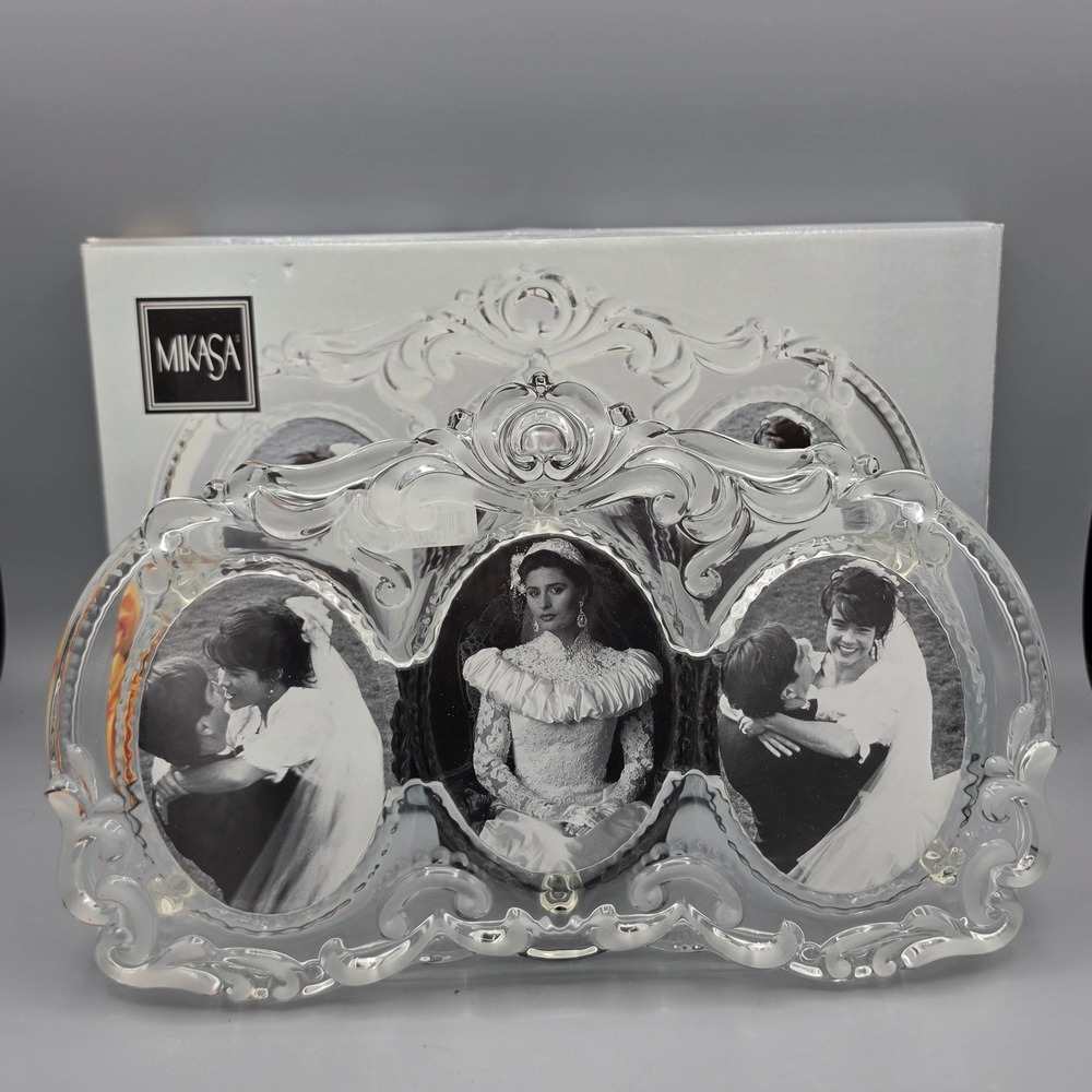 Mikasa Triple Oval Frame 3.5x4.5 Clear Princess Princess Galerie Rahmen